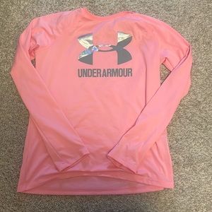 pink under armor long sleeve